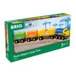 Brio - Tren Marfa Cu 3 Vagoane-Trenulet Lemn original BRIO-BRIO33982