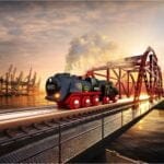 Brio - Tren Negru Cu Baterii-Trenulet Lemn original BRIO-BRIO33884