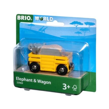 Brio - Vagon Si Elefant-Trenulet Lemn original BRIO-BRIO33969