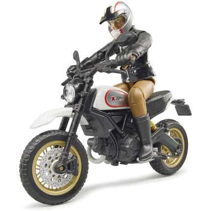 Bruder - Motocicleta Scrambler Ducati Desert Cu Sofer-Vehicule Originale Bruder-BR63051