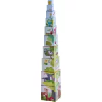 Animalele padurii - Turn educativ de stivuit - Numărare, adunare de la 1 la 10 - Haba prin Didactopia