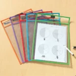 Buzunare folii protectie si scriere pentru coli A4 - Scrie si sterge - Accesorii didactice