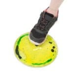 Liquid Fidget - Set cu 2 forme senzoriale cu continut lichid - Forme circulare plate