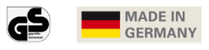 Produs certificat pentru siguranta GS - Fabricat in Germania