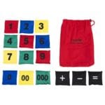 Saculeti tip Bean Bag cu cifre - Set de 15 saculeti - Dezvoltare cognitiva si tactila