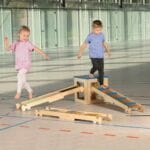 Sistem trasee senzoriale S - Pietricele - poteca echilibru - sport si miscare - Erzi Germania