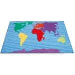 Covor joc mare - Continente - 2 x 3 metri - Covor educativ