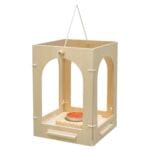 Felinar din lemn - 19 cm - Set bricolaj lemn natur