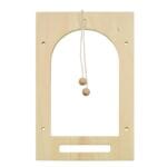 Felinar din lemn - 19 cm - Set bricolaj lemn natur