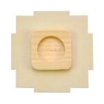 Felinar din lemn - 19 cm - Set bricolaj lemn natur