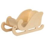 Saniuta lui Mos Craciun - 16 cm - Set bricolaj lemn