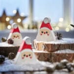 Mos Craciun sabloane lemn - Set creativ copii - Bricolaj lemn - Haba prin Didactopia