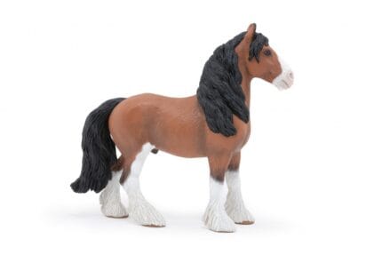 PAPO FIGURINA CAL CLYDESDALE-Rase de Cai si Ponei-original PAPO prin Didactopia by Evertoys