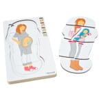 Puzzle educativ multistrat - Etapele unei sarcini - Puzzle anatomie corp uman