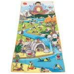 Yoga pentru copii - Saltea Exploratorii - 130 x 60 cm - Original PedaYoga Canada
