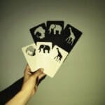 Povesti cu umbre - Animale din savana - Placute pentru a crea un joc de umbre pentru copii