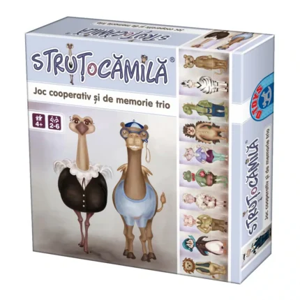 Strutocamila - Joc educativ tip memory - Joc de asociere si cooperare - limba romana