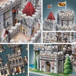 Camelot, castelul regelui Arthur - Puzzle 3D - Original Wrebbit3D