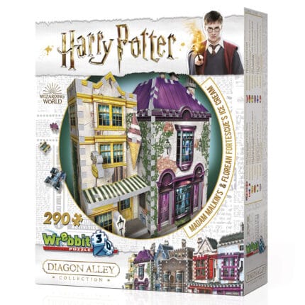 Madam Malkins - Florean Fortescue - Harry Potter Diagon Alley - Puzzle 3D - Original Wrebbit3D