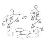 Parcurs complet obstacole - 36 elemente - Italveneta Didattica