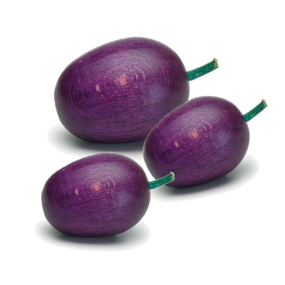 Prune 3 bucati - Alimente lemn de jucarie pentru copii - Erzi Germania Prune 3 bucati - Alimente lemn de jucarie pentru copii - Erzi Germania