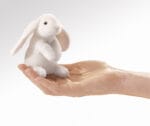 Iepure alb - Marionetă pentru degete - teatru de păpuși - Original Folkmanis®