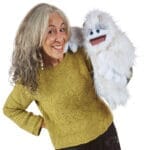 Yeti / Omul Zăpezilor - Marionetă de mână XL - 50 cm - Original Folkmanis