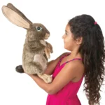 Iepure de câmp - Jack Rabbit - Marionetă de mână, 35 cm - Original Folkmanis
