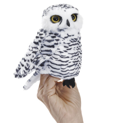 Mini Bufniță Polară / Snowy Owl - Marionetă pentru degete, cca. 15 cm - Original Folkmanis®
