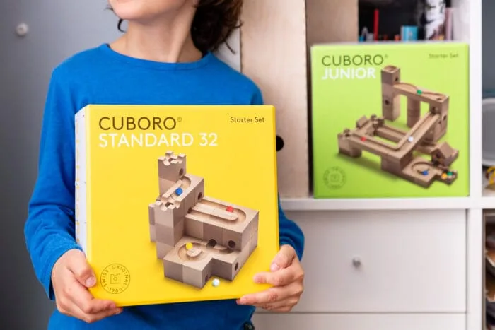 CUBORO® STANDARD 32 - Circuit / Labirint Bile - 32 elemente - Lemn