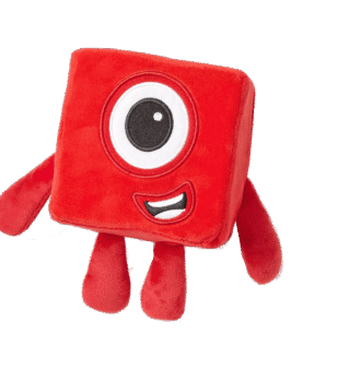 Mascota din plus Numberblocks - Unu - Jocuri matematice - Hand2Mind