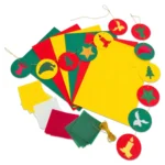 Ghirlanda festiva - Set bricolaj pentru copii - Decoratiuni sarbatori de iarna - craciun advent