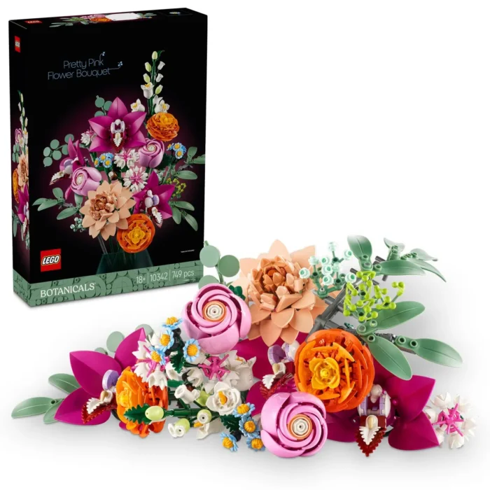 Buchet De Flori Roz - LEGO® Botanicals 10342 • Didactopia