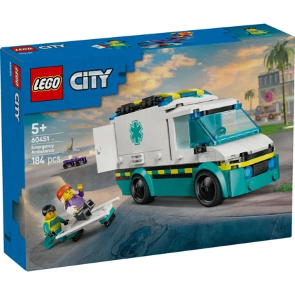 Set LEGO CITY AMBULANTA DE URGENTE 60451 - prin Didactopia