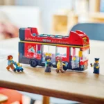 Set LEGO CITY AUTOBUZ TURISTIC ROSU CU ETAJ 60407 - prin Didactopia