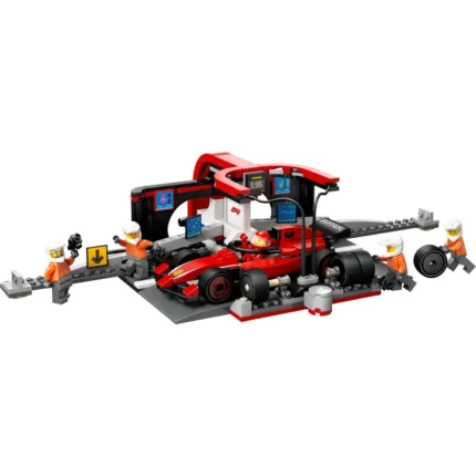 Set LEGO CITY BOXA SI MECANICI F1 CU MASINA FERRARI 60443 - prin Didactopia