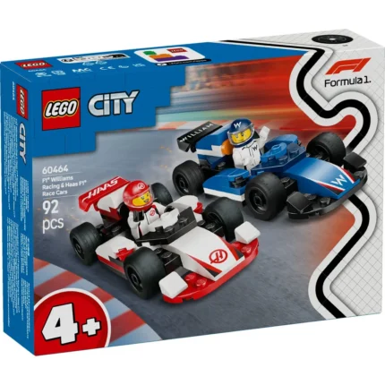 Set LEGO CITY MASINI DE CURSE F1 WILLIAMS RACING SI HAAS F1 60464 - prin Didactopia