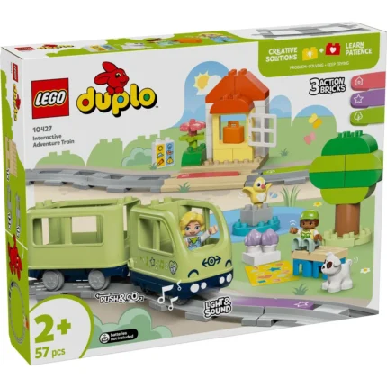 Set LEGO DUPLO TREN DE AVENTURA INTERACTIV 10427 - prin Didactopia