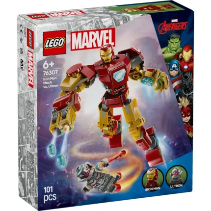 Set LEGO SUPER HEROES ROBOTUL IRON MAN VS. ULTRON 76307 - prin Didactopia