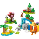 Set LEGO DUPLO FAMILII DE ANIMALE SALBATICE 3 ÎN 1 10446 - prin Didactopia