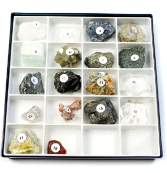 Colectie didactica de minerale - Proprietati electrice si magnetice - 18 minerale