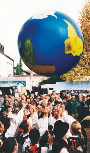 Glob pământesc gonflabil XXL - Minge diametru 1 metru - Original Togu