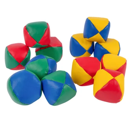 Mingi antrenament aruncare şi prindere - Mingi de jonglerie premium - Set de 12 mingi cusute - 6,5 cm diametru