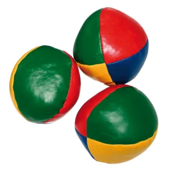 Mingi de jonglerie simple - Set de 3 mingi cusute - 6 cm diametru