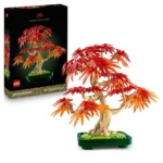 Set LEGO BOTANICALS BONSAI DE ARTAR JAPONEZ ROSU 10348 - prin Didactopia
