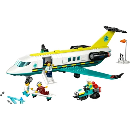Set LEGO CITY AVION AMBULANTA PENTRU URGENTE 60465 - prin Didactopia