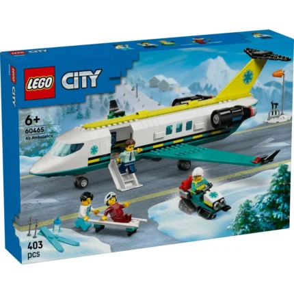 Set LEGO CITY AVION AMBULANTA PENTRU URGENTE 60465 - prin Didactopia