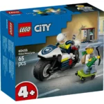 Set LEGO CITY URMARIRE CU MOTOCICLETA DE POLITIE 60455 - prin Didactopia