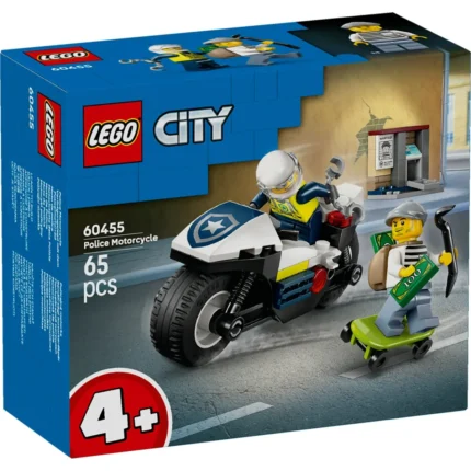 Set LEGO CITY URMARIRE CU MOTOCICLETA DE POLITIE 60455 - prin Didactopia
