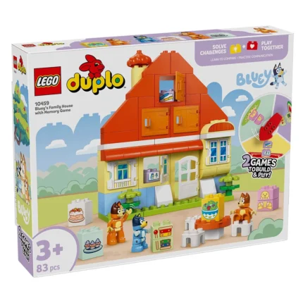 Set LEGO DUPLO CASA DE FAMILIE A LUI BLUE CU JOC DE MEMORIE 10459 - prin Didactopia